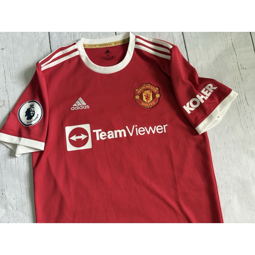 Adidas Manchester United Home Jersey Size Medium Adult Mens Jadon Sancho Player - Picture 3 of 8